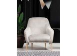 Poltrona Confortevole Bianca 74 X 70 X 90 Cm Jvmoebel