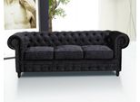 Divano Imbottito Di Design Chesterfield Set Di Divani In Pelle Divani Tessili #138