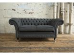 Lusso Divano A 2 Posti Imbottito Divano In Tessuto Divano Chesterfield Set Nuovo