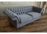 Divano Chesterfield Tessuto Divano Di Design Noble Design 3 Posti Velluto