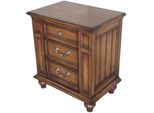 Comodino In Legno Marrone 60 X 40 X 68 Cm Jvmoebel