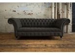 Jv Furniture Divano Chesterfield 3 Posti Design Divani In Tessuto Di Lusso Nuovo