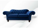 Poltrona Club Lounge Design Chesterfield Sedia Tappezzeria Divano 2 Posti Tv Velluto