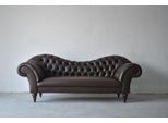 Divano A Tre Posti Di Design Imbottitura Nera Seduta Tessile Divano 3 Posti Chesterfield