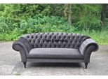 Divano A Tre Posti Di Design Con Sedile Imbottito In Tessuto Divano A 3 Posti Chesterfield Grigio Nuovo Divano