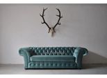 Divano Chesterfield A Tre Posti Imbottito Divano A Tre Posti Da Salotto In Velluto Verde Nuovo