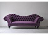 Divano A Tre Posti Di Design Imbottitura Viola Sedile Tessile Divano 3 Posti Chesterfield