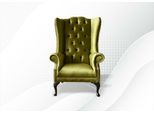 Poltrona Poltrona Di Design Chesterfield Poltrona Ad Ala In Tessuto Relax Nuovo