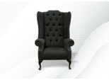 Chesterfield Wing Chair Divano Poltrona Classica Poltrona Lounge Club Mobili In Velluto Nuovo