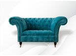 Poltrona Chesterfield Divano Tv Divano A 1 Posto Rivestimento In Tessuto Divani In Tessuto Turchese