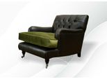 Poltrona Chesterfield Design Divano Imbottito Divani Tessili Di Lusso 1 Posto Lounge