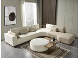 Wohnzimmer Set Ecksofa L Form+Couchtisch+Hocker Jvmoebel
