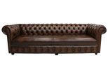 Chesterfield Design Lusso Divano Imbottito Divano Sedile Set Similcuoio Nuovo #229