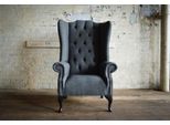 Sedia Ad Ala Di Design Chesterfield In Tessuto Divano Imbottito Divani Poltrone Televisione