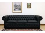 Set Di Divani Chesterfield Di Design Divano In Pelle A 3 Posti Divano Nero Imbottito Divano