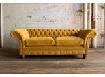 Divano Di Design 3 Posti Divano Imbottito Di Lusso Tessile Classico Divani Chesterfield