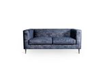 Divano 2 Posti Blu Design Di Lusso 170 X 83 X 72 Cm Jvmoebel