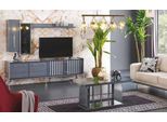 Set Soggiorno Porta Tv Con Mobile A Muro + Tavolino Jvmoebel