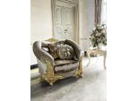 Poltrona Designer Brown 135 X 110 X 111 Cm Jvmoebel