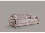 Divano Confortevole Chesterfield Beige 228 X 96 X 83 Cm Jvmoebel