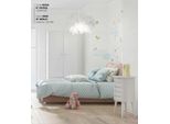Camera Dei Bambini Letto Per Bambini Letto Comodino Armadio Legno Mobili Bianco Set 3 Pezzi