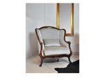 Poltrona Wing Chair Seduta Grigia Velluto Soggiorno Di Lusso Classico Legno Nuovo