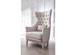 Poltrona Wing Chair Sedia Club Chesterfield Seduta Di Lusso Soggiorno Nuovo