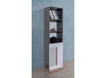 Armadio Libreria In Legno Camera Giovani Grigio Armadi Scaffali Mobili Nuovi