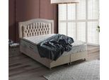 Camera Da Letto Design Letti Lusso Beige Tappezzeria Jvmoebel