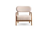 Poltrona Moderna Monoposto Poltrona 1 Posto In Tessuto Beige Jvmoebel