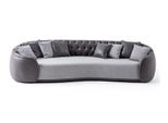 Divano Chesterfield A Quattro Posti Divano In Tessuto Grigio A 4 Posti Jvmoebel