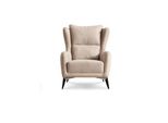 Lusso Poltrona Monoposto 1 Posto Beige Soggiorno Moderno Jvmoebel