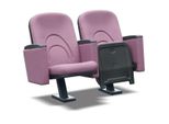 Poltrona Moderna Poltrona Divano 1 Posto Per Teatro Cinema Design Lusso Rosa Tessuto Jvmoebel