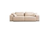 Divano A Tre Posti Divano Moderno 3 Posti Divano In Tessuto Beige Divano Imbottito Jvmoebel