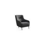 Poltrona Wing Chair Moderna Tessuto Soggiorno Poliestere Grigio Design Seduta Jvmoebel
