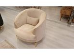 Lusso Poltrona Soggiorno Beige Poltrona Imbottita Moderna Club Relax