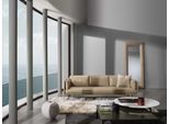 Lusso Tre Posti Prianera Divano Relax Tappezzeria Mobili Beige Divani Pelle
