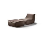 Design Poltrona Sgabello Lusso Monoposto Arredamento Moderno In Pelle Prianera Jvmoebel