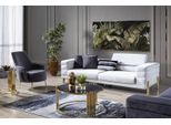 Set Di Divani Di Lusso Divano 4 Posti Poltrona Tessuto Moderno Bianco Moderno Set Jvmoebel