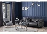 Set Chesterfield Divano 4 Posti Poltrona Quattro Posti In Ecopelle Nero Jvmoebel