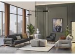 Set Di Divani Divano Poltrona 431 Posti Tessuto Lusso Divani Grigi Soggiorno Jvmoebel