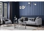 Set Divano 3 Posti Poltrona Tre Posti Tessuto Grigio Moderno Poliestere Jvmoebel
