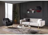 Set Divano Chesterfield Divano 31 Posti Poltrona Tessuto Lusso Divani Bianchi Jvmoebel