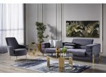 Set Di Divani Di Lusso Divano 3 Posti Poltrona Tessuto Moderno Grigio Set Moderno Jvmoebel
