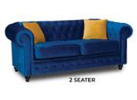 Divano Blu Soggiorno Divano Chesterfield Due Posti Imbottito Divano Jvmoebel