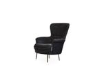 Poltrona Di Design Tessile Soggiorno Nero Monoposto Imbottitura Poltrona Di Lusso Jvmoebel
