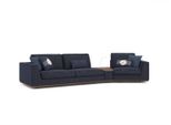 Divano A Tre Posti Blu Moderno Divano Di Design Elegante Mobili Per Il Soggiorno Nuovo