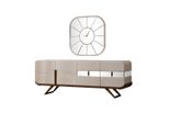 Set Per Sala Da Pranzo Credenza Per Sala Da Pranzo Beige A 4 Ante Specchio Rettangolare Jvmoebel