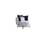 Poltrona Tessile Bianca Poltrona Monoposto Di Design Per Il Soggiorno Poltrona Imbottita