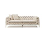 Soggiorno Beige Divano Di Design A Quattro Posti Divano Imbottito A 4 Posti